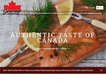 Tablet Screenshot of gourmetcanadiana.com